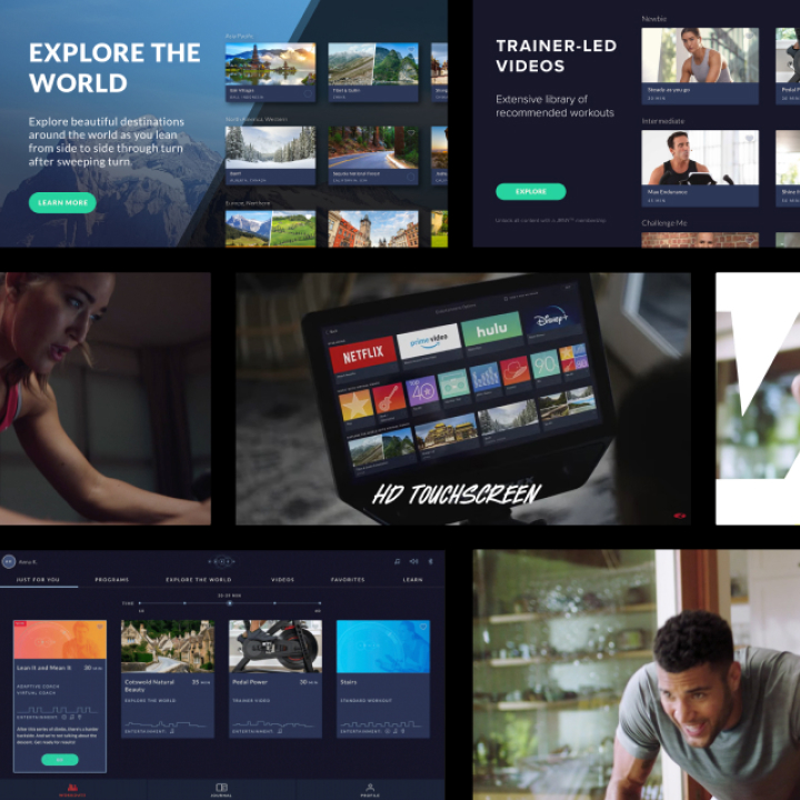 Fitness product UI design. 